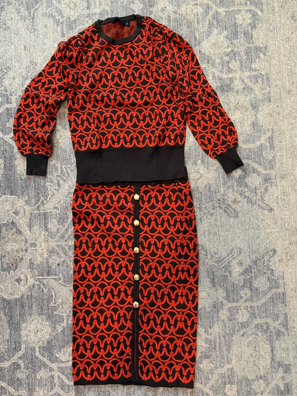 NY&Co knit sweater skirt set